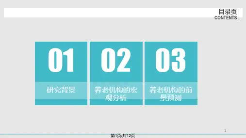 养老产业分析PPT课件