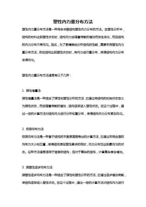 塑性内力重分布方法