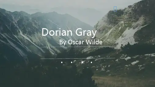 英文书籍阅读报告——Dorian Gray