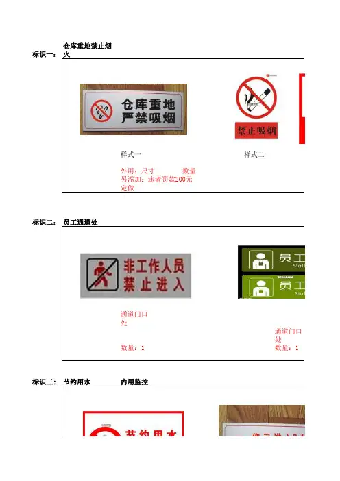 仓库各类标识--