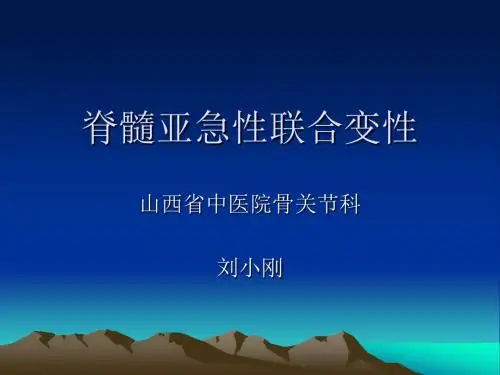脊髓亚急性联合变性