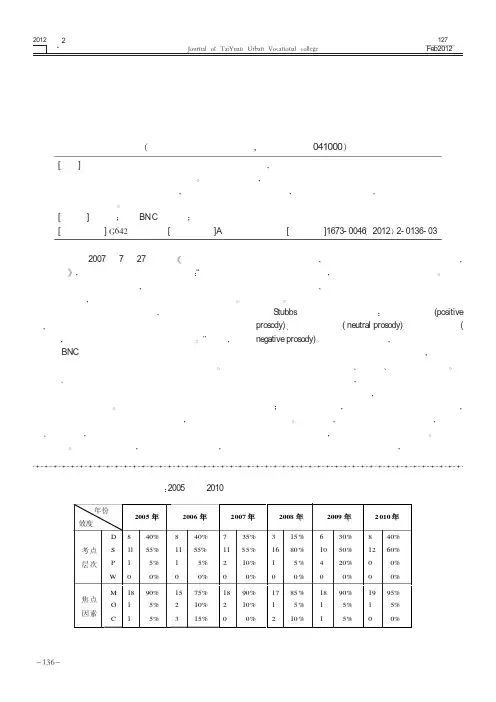 基于语料库的语义韵研究在大学英语词汇教学中应用