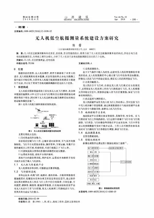 无人机低空航摄测量系统建设方案研究