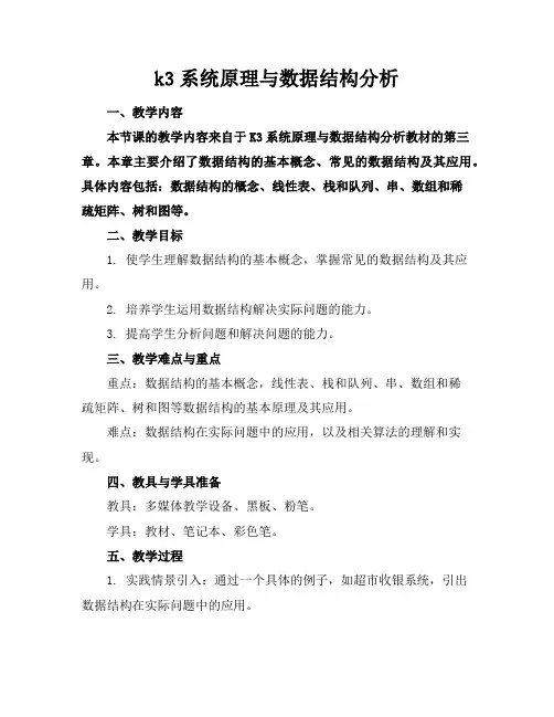 k3系统原理与数据结构分析