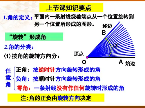 人教A版必修第一册5.1.2弧度制课件