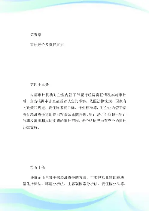 企业内部经济责任审计指南第5页-国际内审师.doc