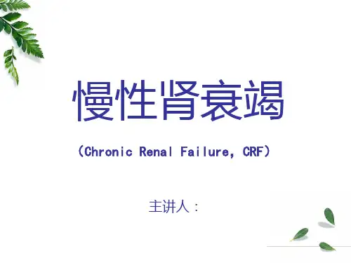慢性肾衰竭 教案