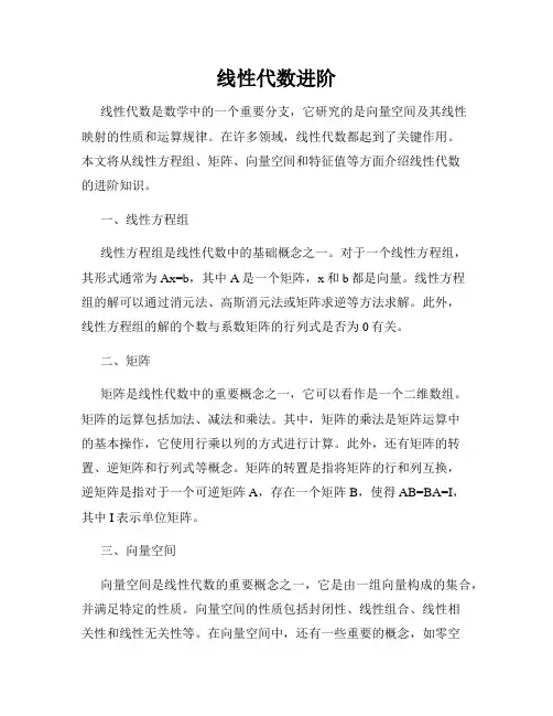 线性代数进阶