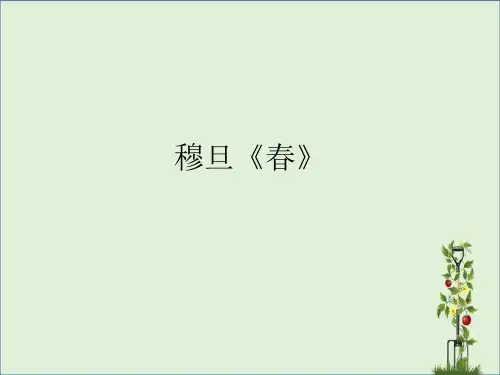中国现当代诗歌赏析-第七讲-穆旦分析