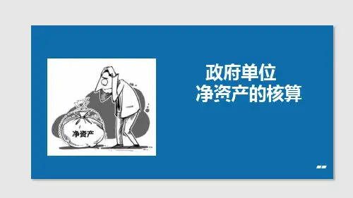 政府会计课件：政府单位净资产的核算