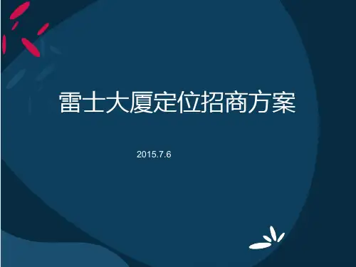 雷士大厦定位招商  1