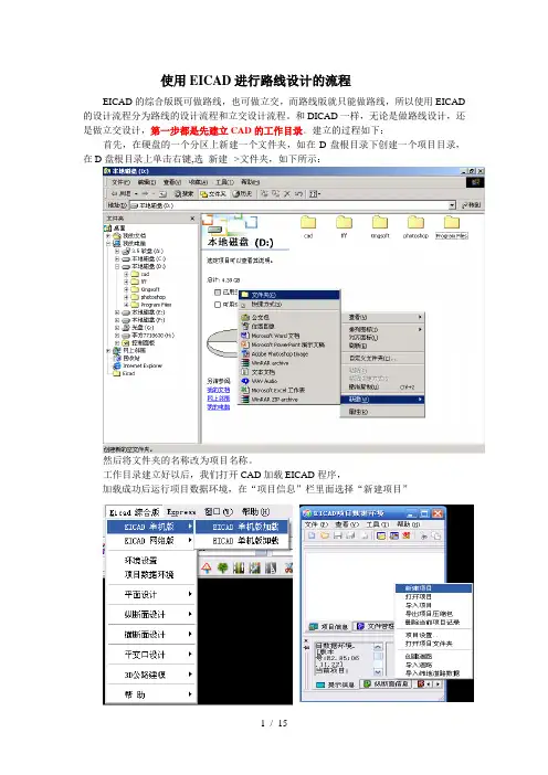 EICAD路线设计