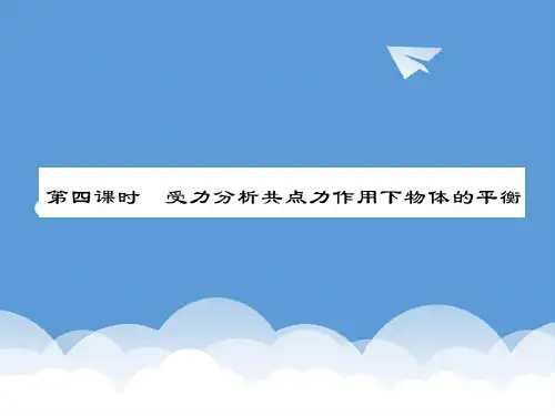 2020年高考物理总复习第四课时《受力分析共点力作用下