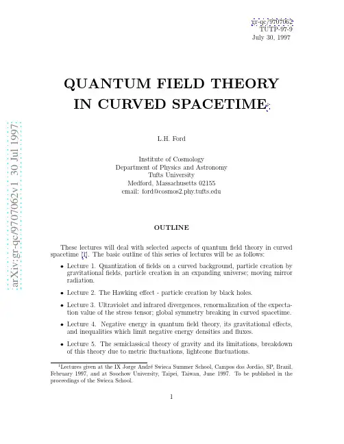Quantum Field Theory in Curved Spacetime
