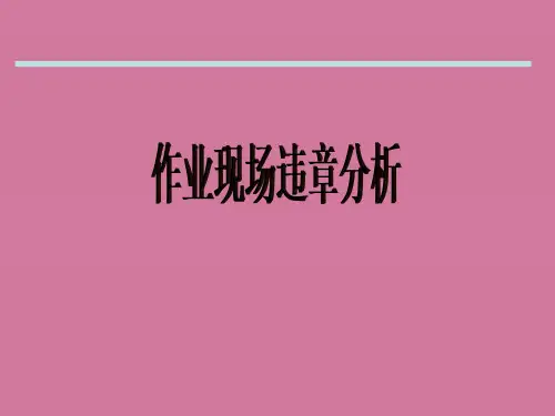建筑工程施工现场违章作业分析漫画ppt课件