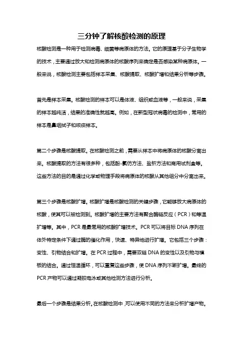 三分钟了解核酸检测的原理
