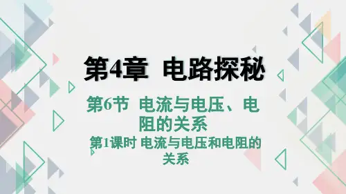 电流与电压、电阻的关系第3课时(PPT课件(初中科学)22张)