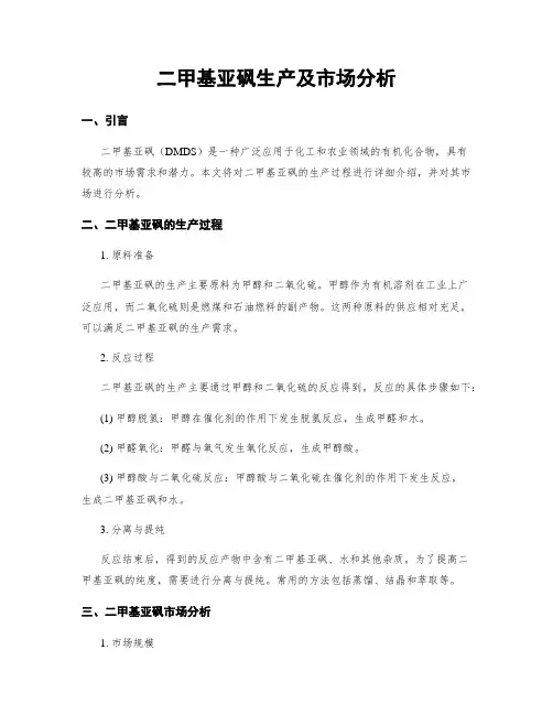 二甲基亚砜生产及市场分析