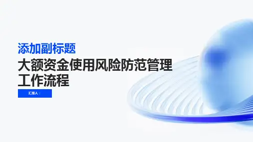大额资金使用风险防范管理工作流程图流程图中的风险点与防范措施