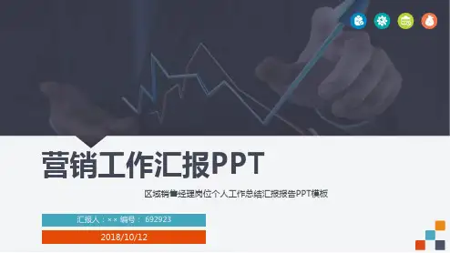 区域销售经理岗位个人工作总结汇报报告PPT模板