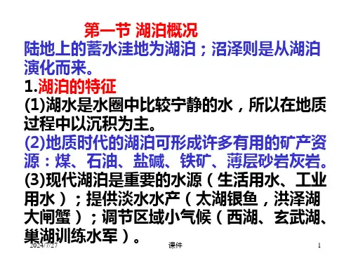 普通地质学5普地湖泊课件