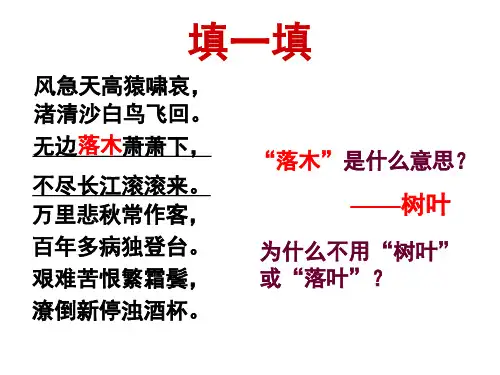 统编版高中语文下册《说木叶》课件