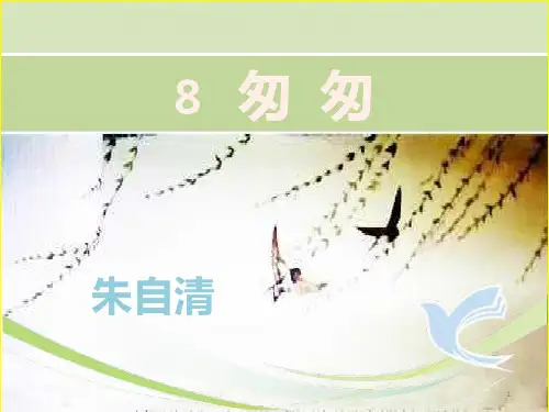 统编版六年级下册《匆匆》ppt课件完美版