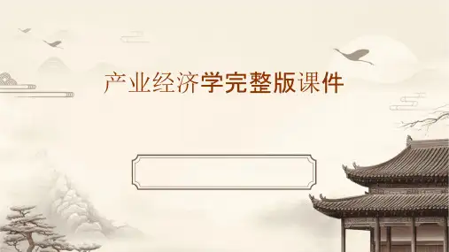 产业经济学完整版课件
