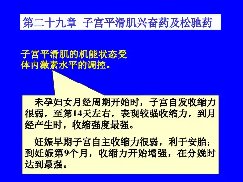 子宫平滑肌兴奋药PPT