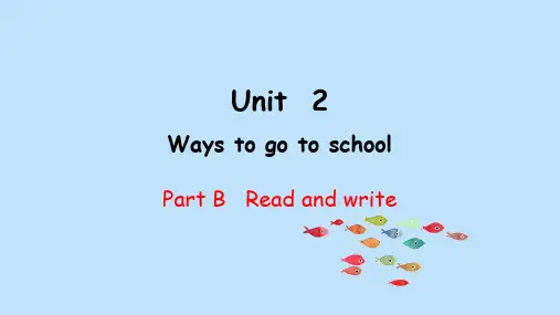 PEP版英语六年级上册Unit3Read and write课件