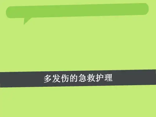 多发伤的急救护理  ppt课件