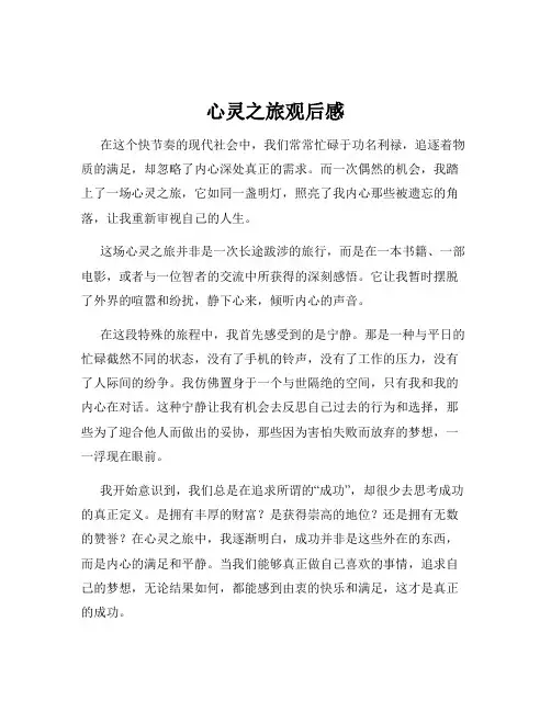 心灵之旅观后感