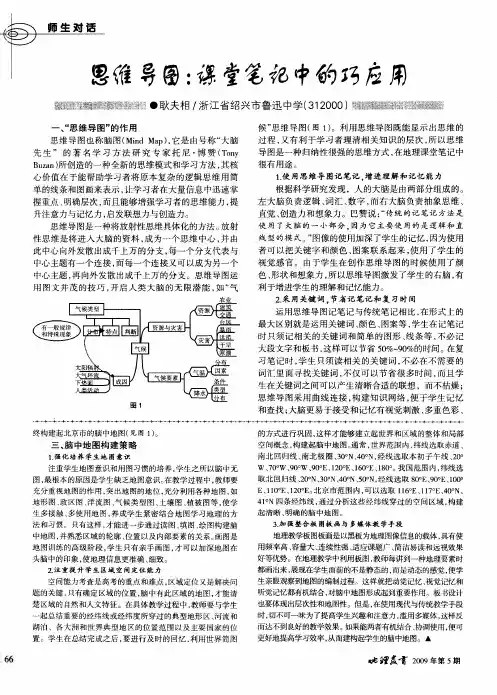 思维导图：课堂笔记中的巧应用