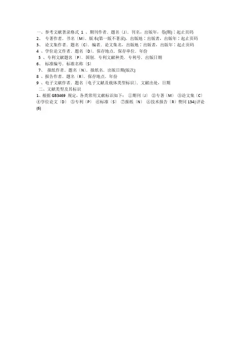 参考文献写法