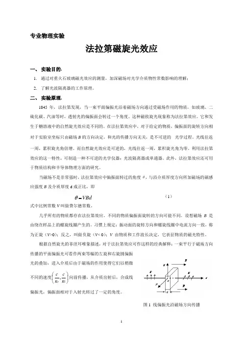 法拉第磁旋光效应