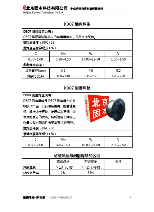 d307堆焊焊条