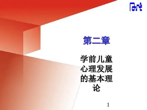 学前儿童心理发展的基本理论ppt课件