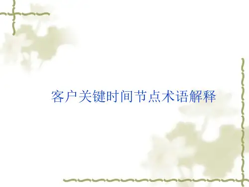 客户关键节点术语(1)