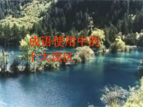 高考备考 高考必备 09成语使用误区