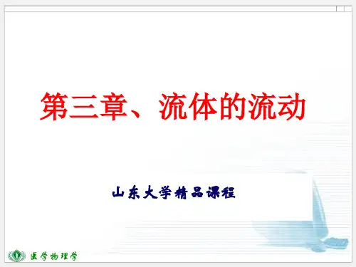 伯努利方程的应用-山东大学课程中心