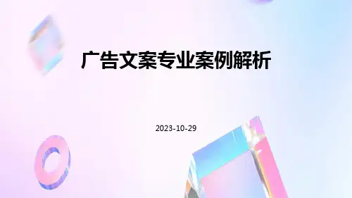 广告文案专业案例解析
