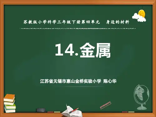 小学科学【苏教版】金属名师课件1