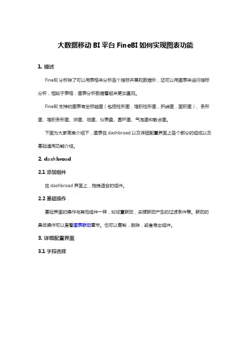 大数据移动BI平台FineBI如何实现图表功能