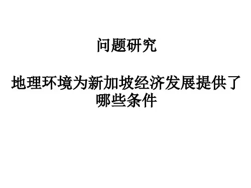 人教版高中地理必修三1.3新加坡