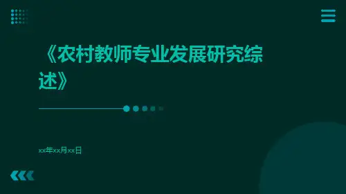 农村教师专业发展研究综述
