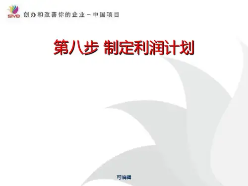 SYB(第八步)《创办你的企业》(SYB)培训班PPT课件
