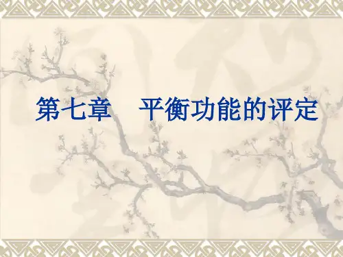 7第七章+平衡功能的评定