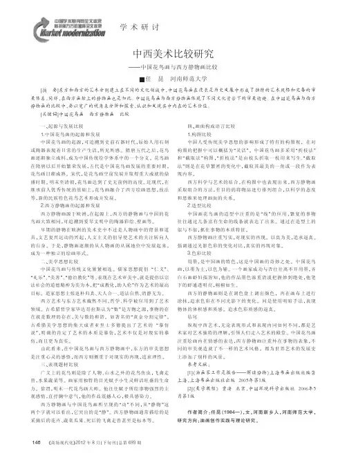 中西美术比较——中国花鸟画与西方静物画比较