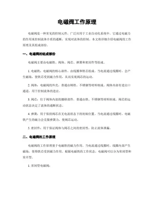 电磁阀工作原理