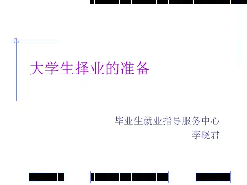 大学生择业的准备 PPT课件